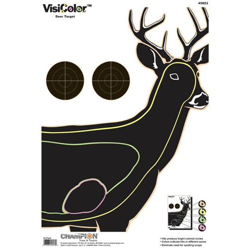 Champ Target Visicolor Deer 10pk 12/case