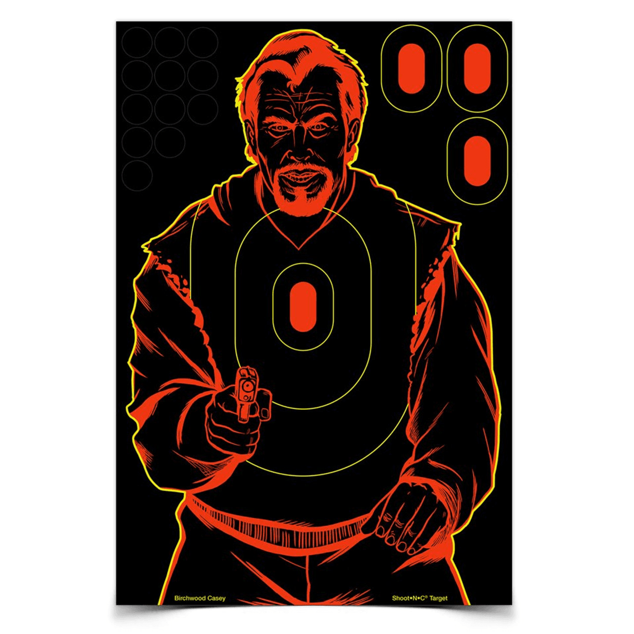 Bc Shoot-n-c Silhouette Bad Guy Tgt 12x18 12pk