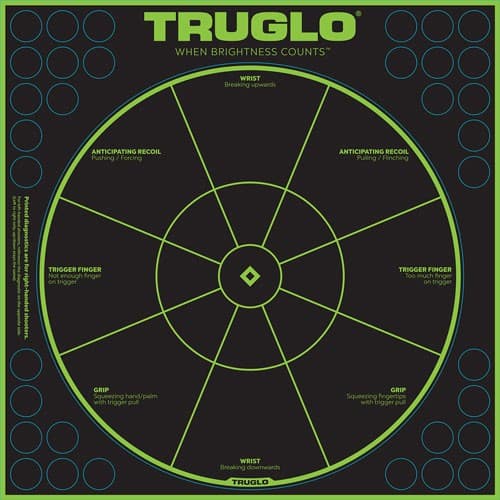Truglo Target Handgun Diag 12x12 6pk