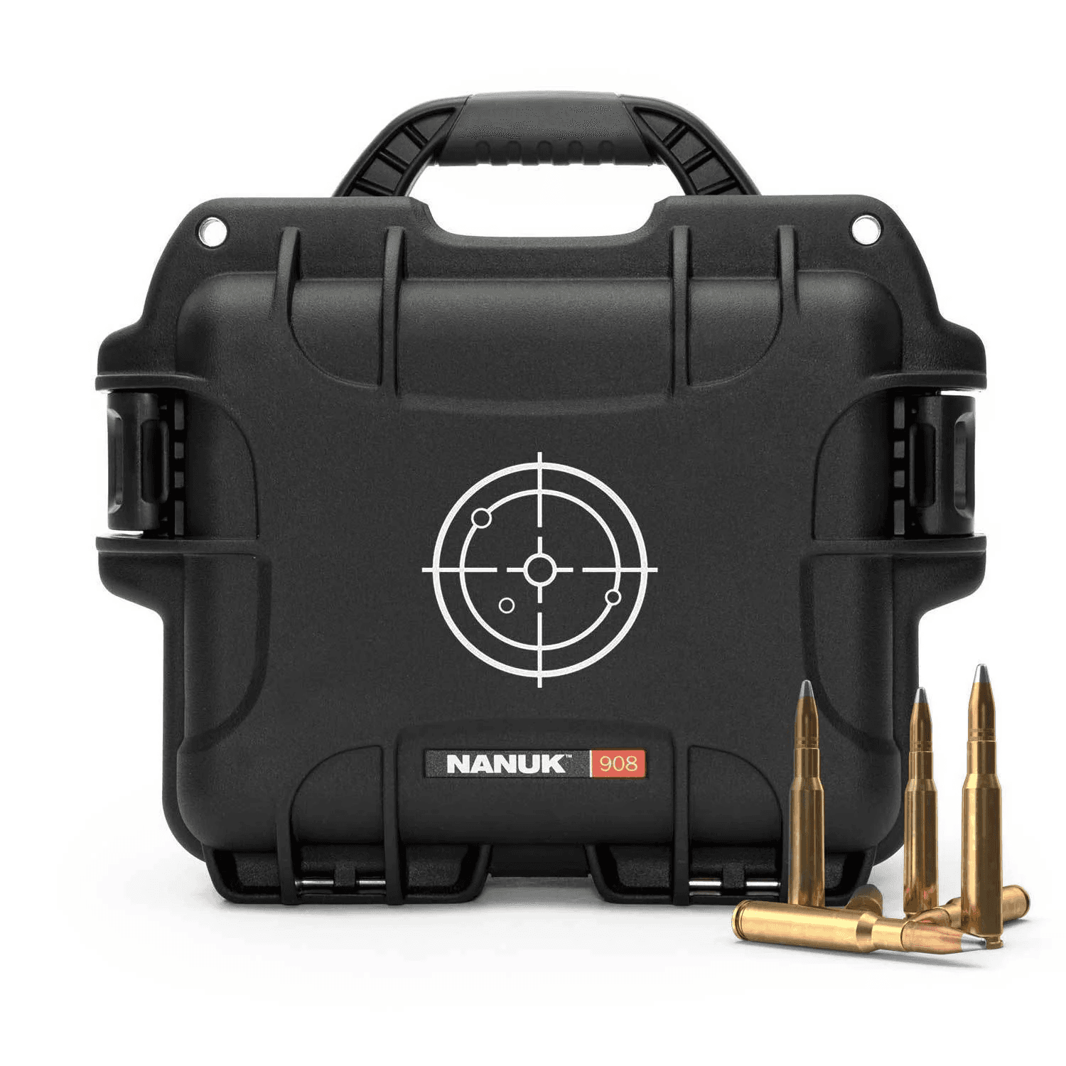 Nanuk Case 908 empty - w/white target Logo