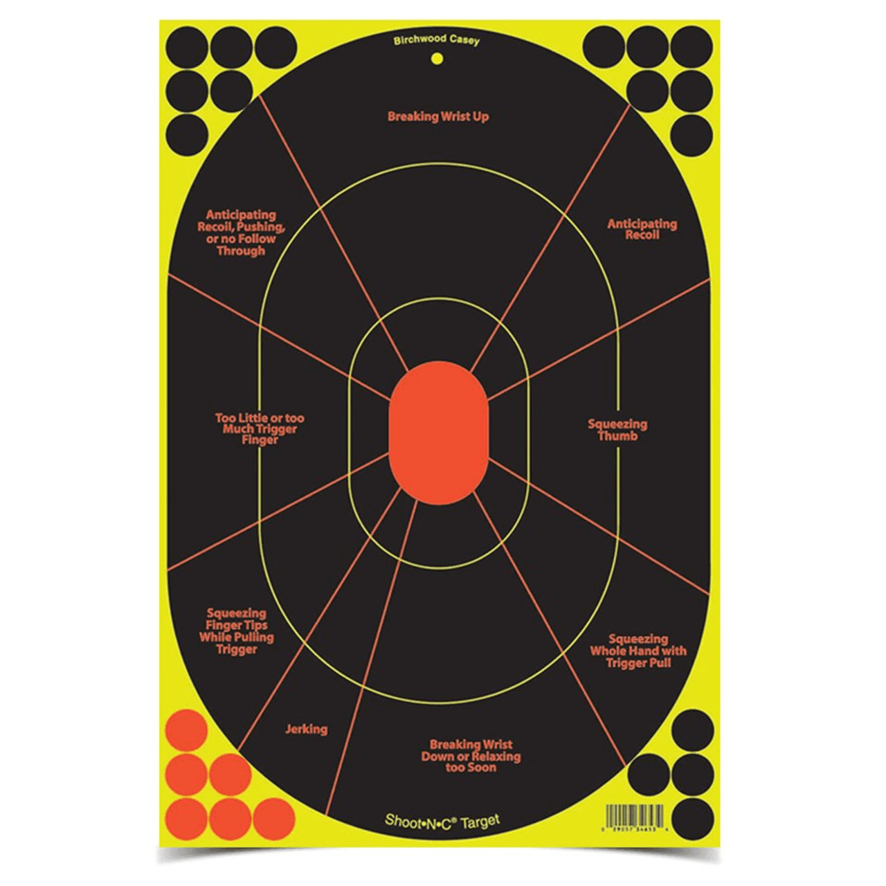 Shoot-N-C 12 x 18 Inch Handgun Trainer Target - BC-34657