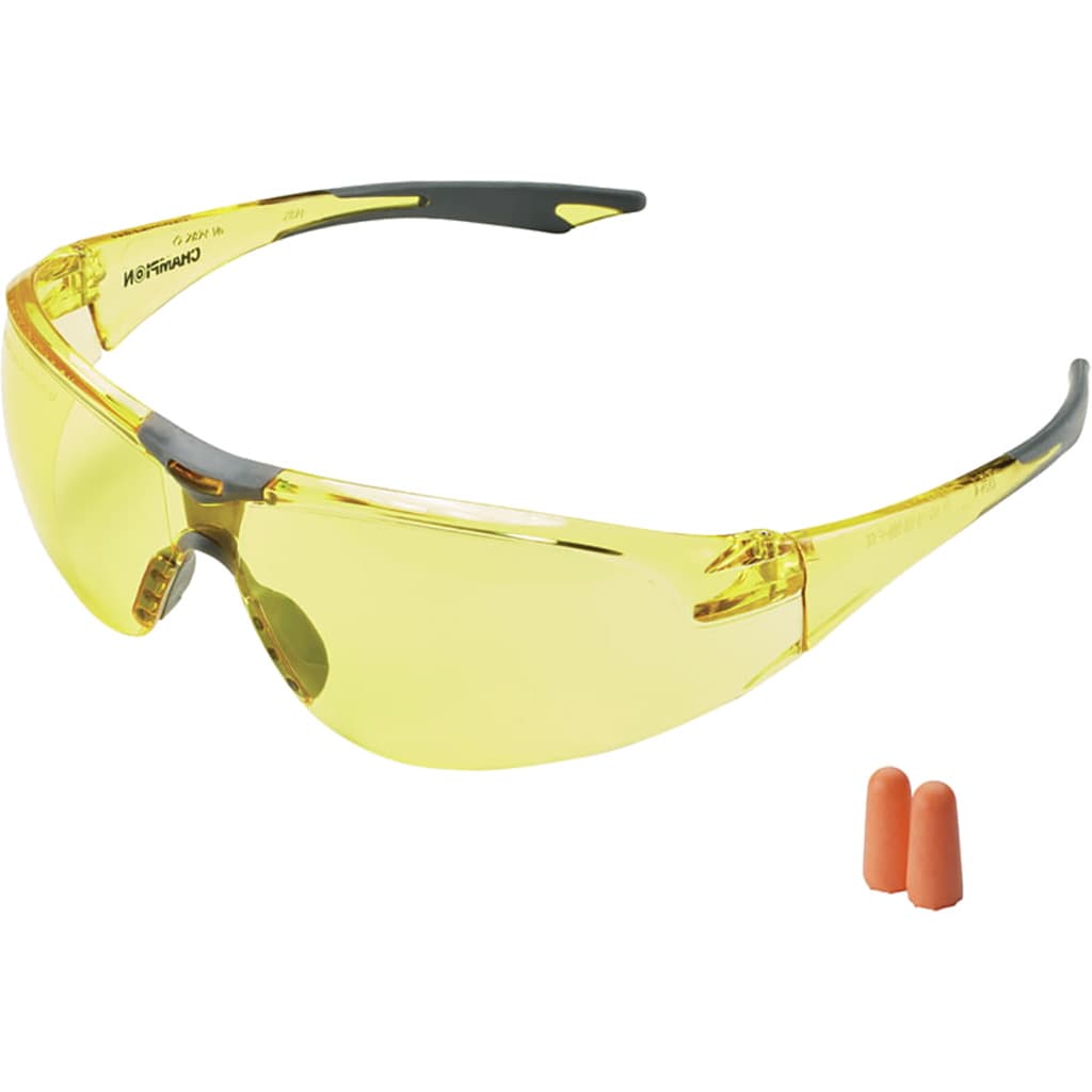 Champ Shooting Glasses & One Pair Foam Ear Plug