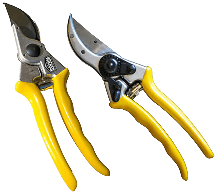 Wicked Tree Gear WTG017 Hand Pruner   Aluminum/Yellow Handle