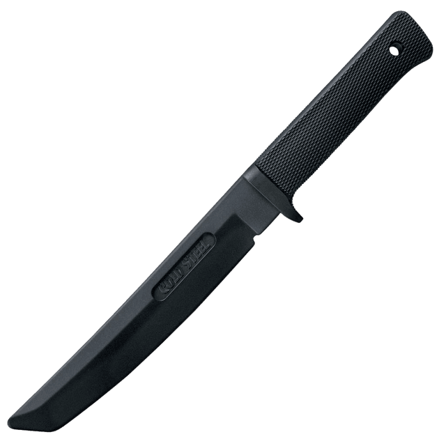 Cold Steel CS-92R13RT Recon Rubber Trainer 7" Fixed Tanto Plain Black Santoprene