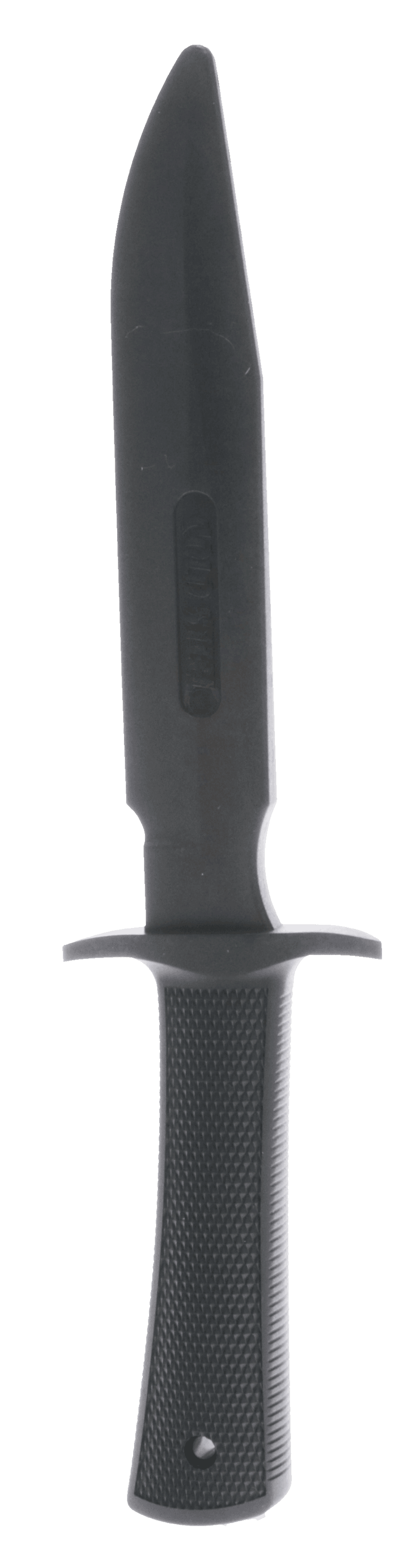 Cold Steel CS92R14R1 Military Classic Trainer 6.75" Fixed Plain Black Santoprene Blade, 4.75" Black Santoprene Handle