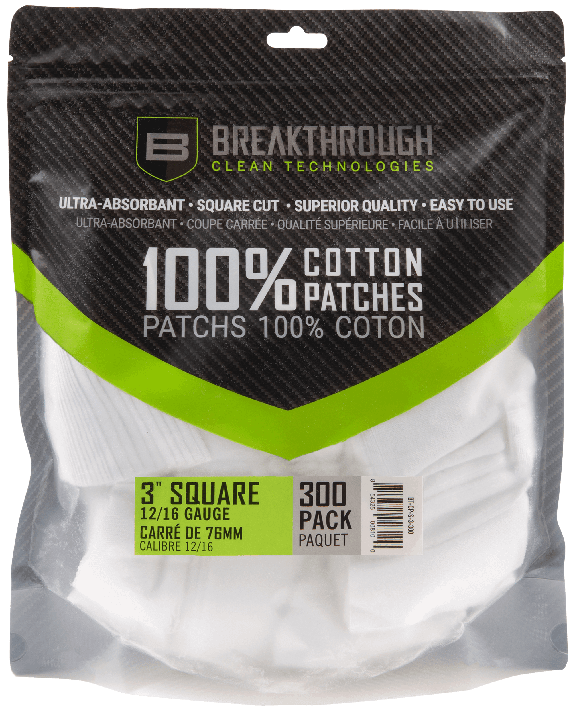 Breakthrough Clean BTCPS3300 Square Patches 12-16 Gauge 300 pieces