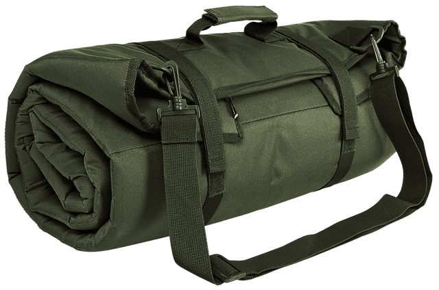NcStar CVSHMR2957G Roll Up Shooting Mat Green 69"L x 35" H PVC