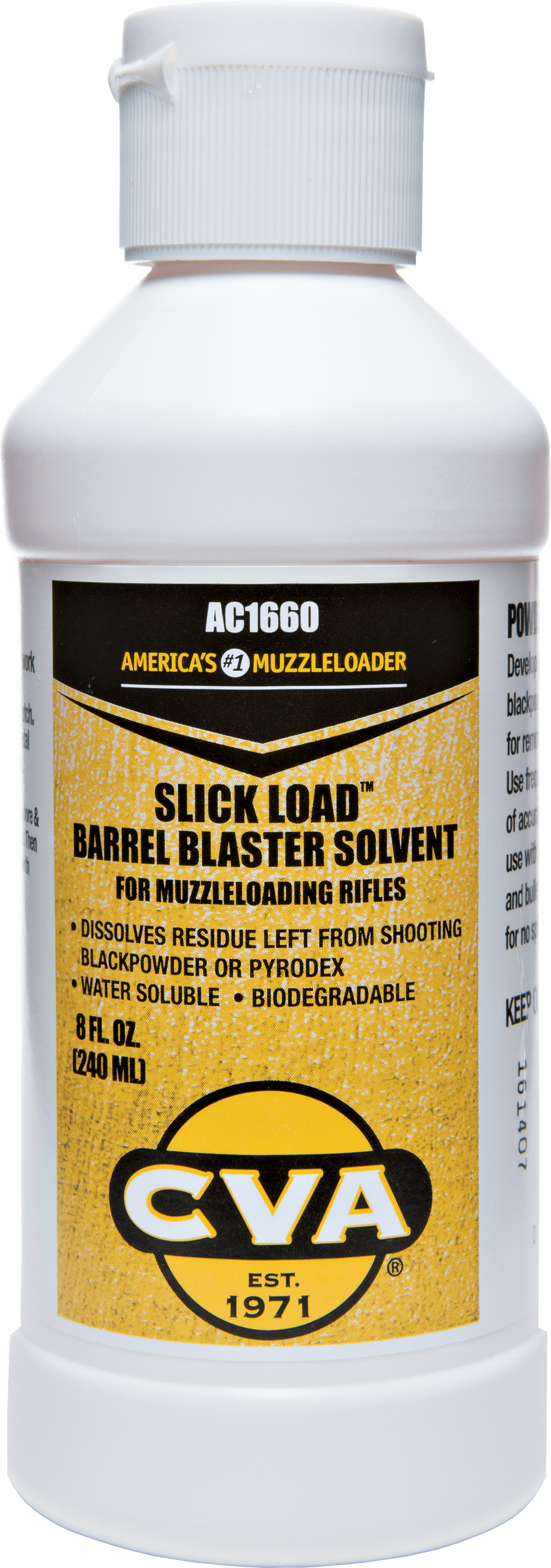 CVA AC1660 Slick Barrel Blaster Against Black Powder Fouling 8 oz Squeeze Bottle