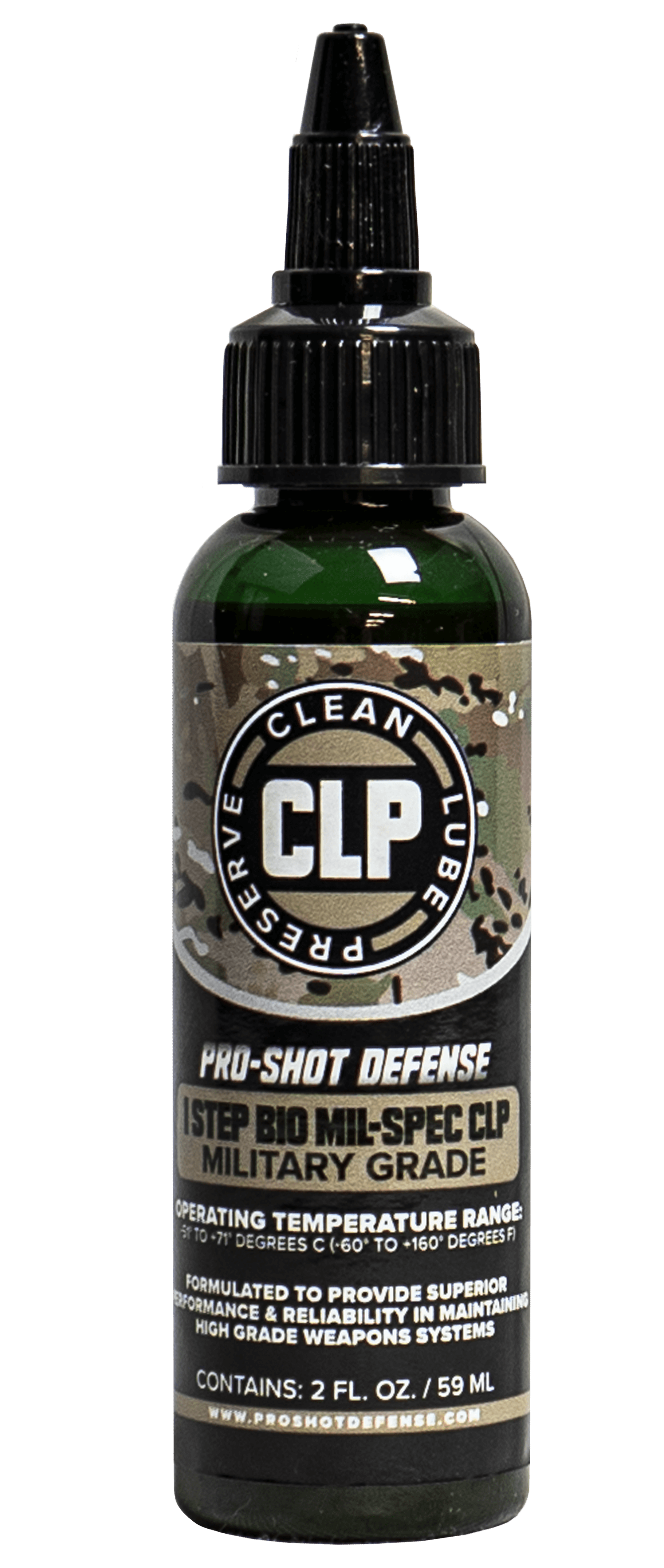 Pro-Shot 1STEP 1 Step BIO Mil-Spec CLP 2 oz. Squeeze Bottle