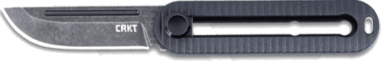 CRKT 4800 KatanaX  EDC 2.01" Plain Black D2 Steel Blade, Black Grivory Handle