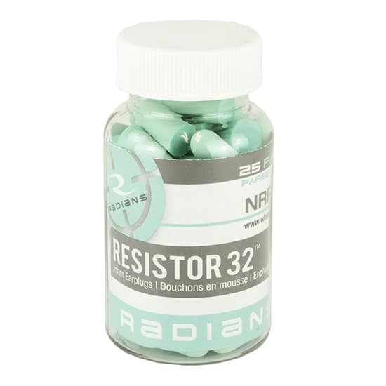 Rad Foam Earplugs 25 Pair Per Jar Aqua