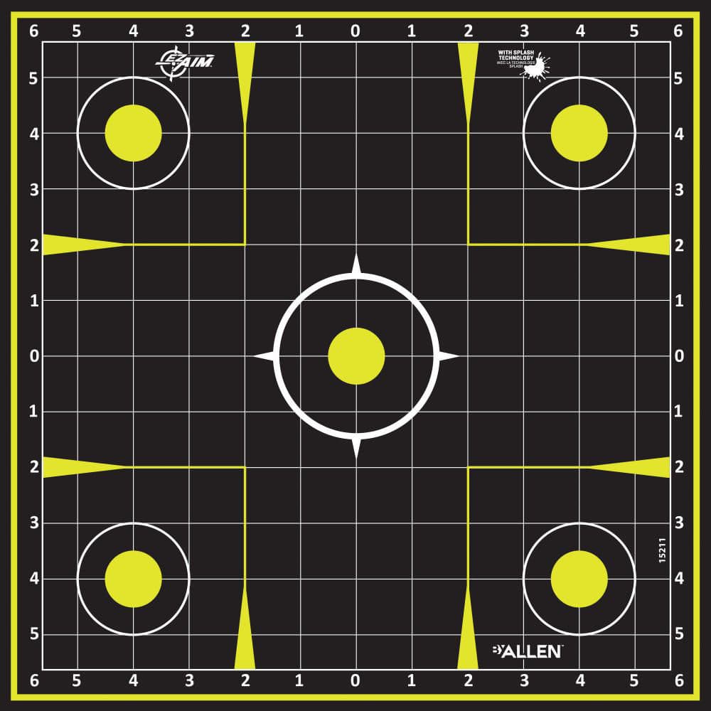 Allen Ez Aim Splash 12x12 Sight-in Grid 30pk