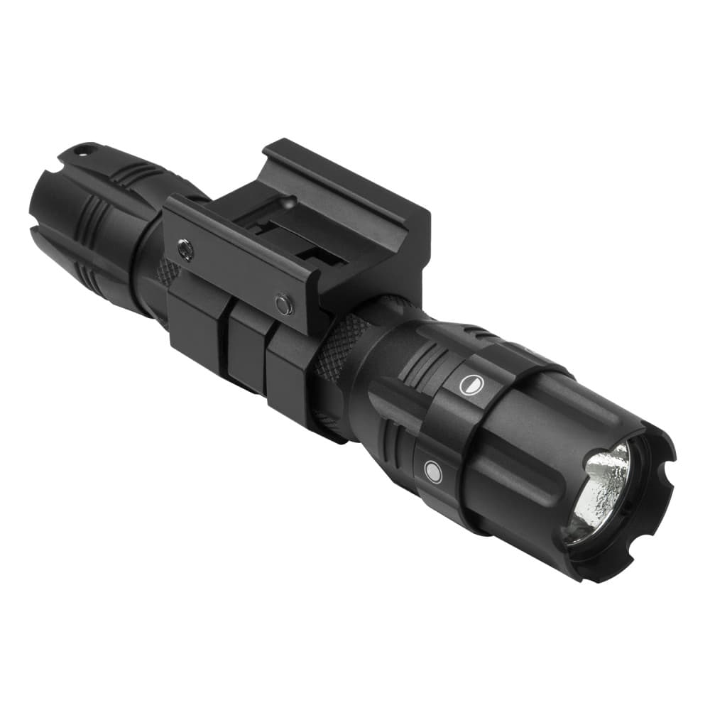 Ncstar ProSeries Green 3W Cree LED Hunter FlashLight Mount Rail Compatible Weaver Picatinny