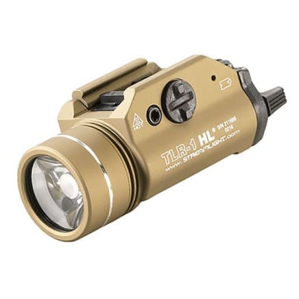 Streamlight TLR-1HL 1000LM FDE Weapon Light Picatinny Mount