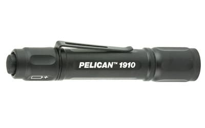 Pelican 1910 Flashlight AAA Battery Powered IPX7 Water Resistant High Low Modes