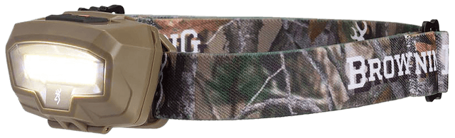 Browning Night Gig Headlamp 485 Lumen FDE Wide Angle 25 Yard Beam Red Strobe