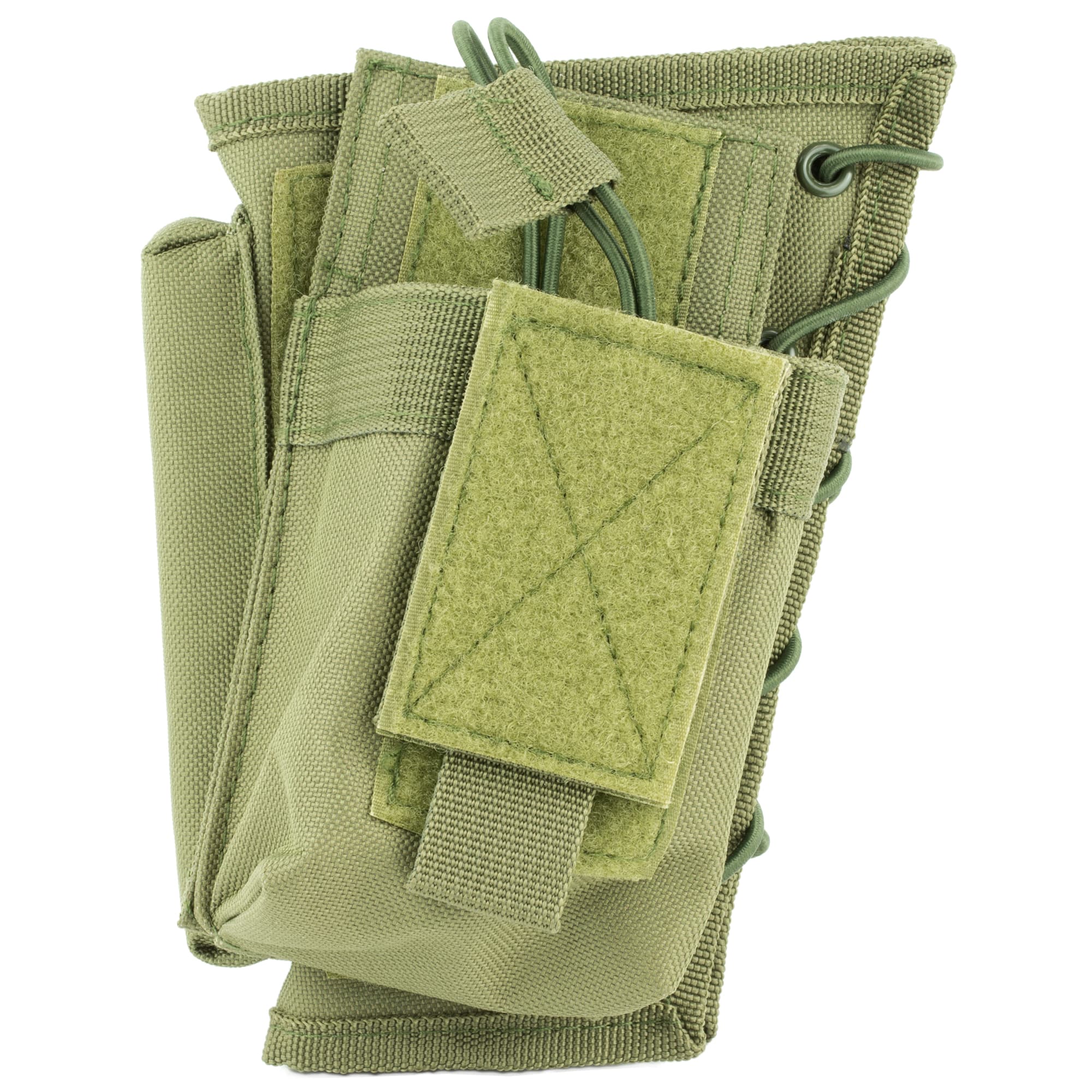 Ncstar Stock Riser with Mag Pouch Green for Rifle Ambidextrous Magazine Access