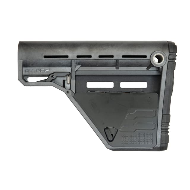 Amend2 Modular Stock Ar-15 Mil-Spec Gray M-Lok Lower Storage