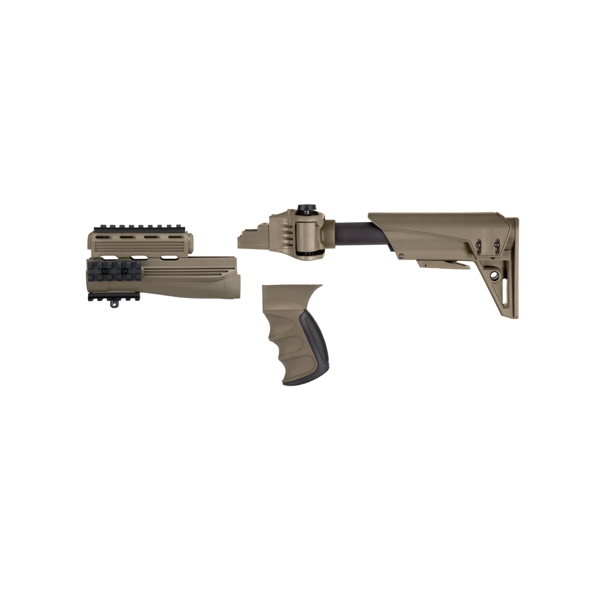 ATI Strikeforce TactLite Side Folder Stock Pistol Grip Forend Flat Dark Earth AK-47