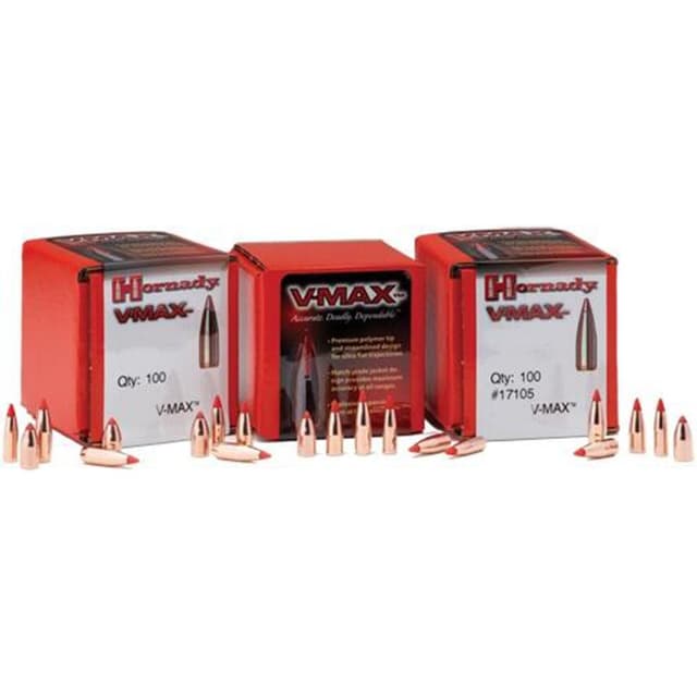 Hornady V-MAX Bullets .22 cal .224" 55 gr V-MAX 250/ct