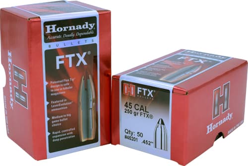 Hornady FTX Rifle Bullets .45 cal .452" 250 gr FTX 50/ct