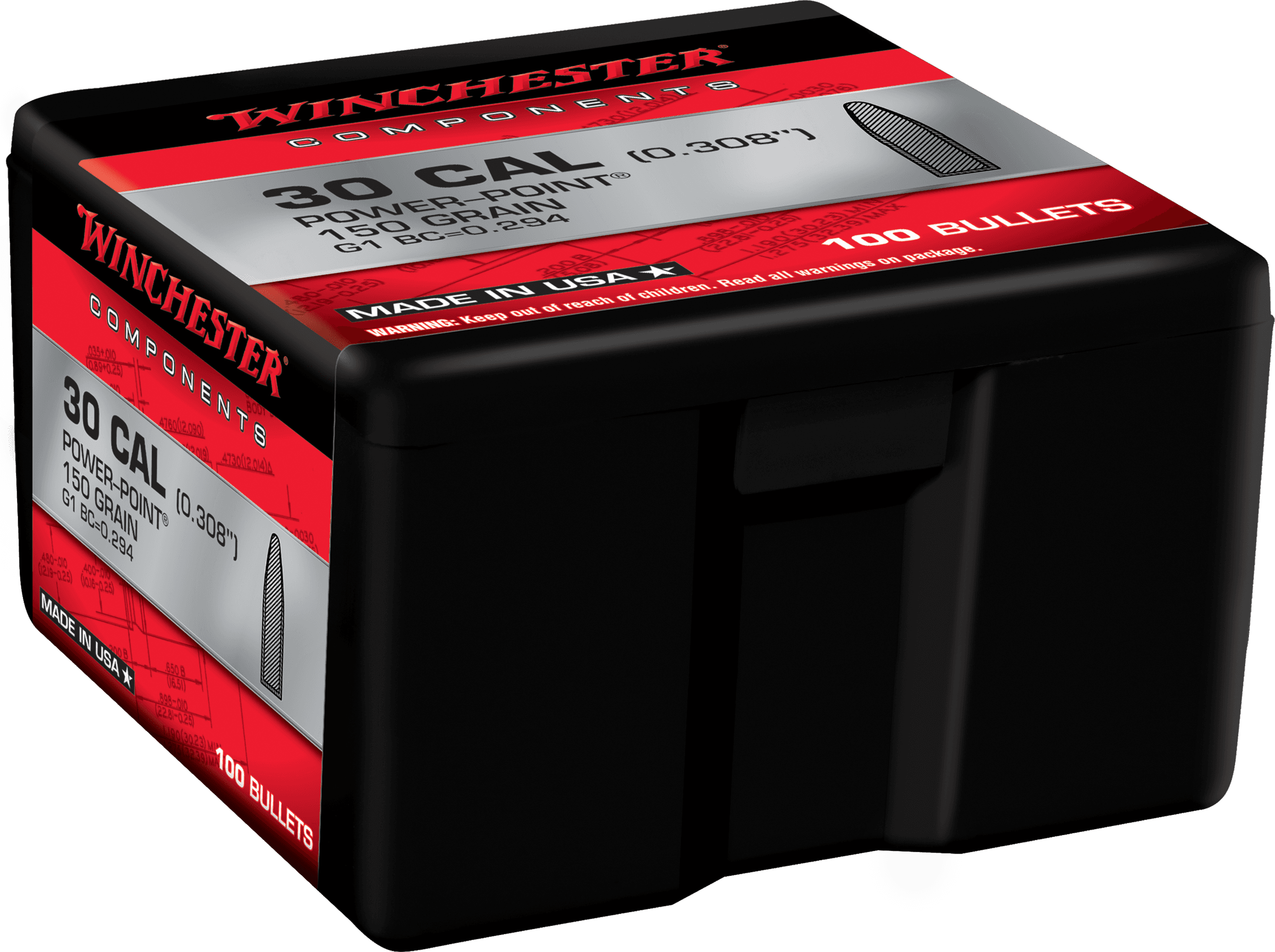 BULLETS 30-30 WIN 150GR 100 COUNT