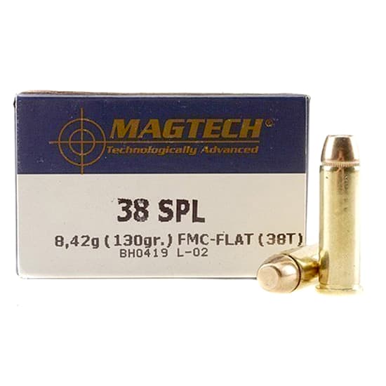 Magtech 130 Grain Fmj 38 Special Full Metal Jacket 130 Grain 50 Rounds