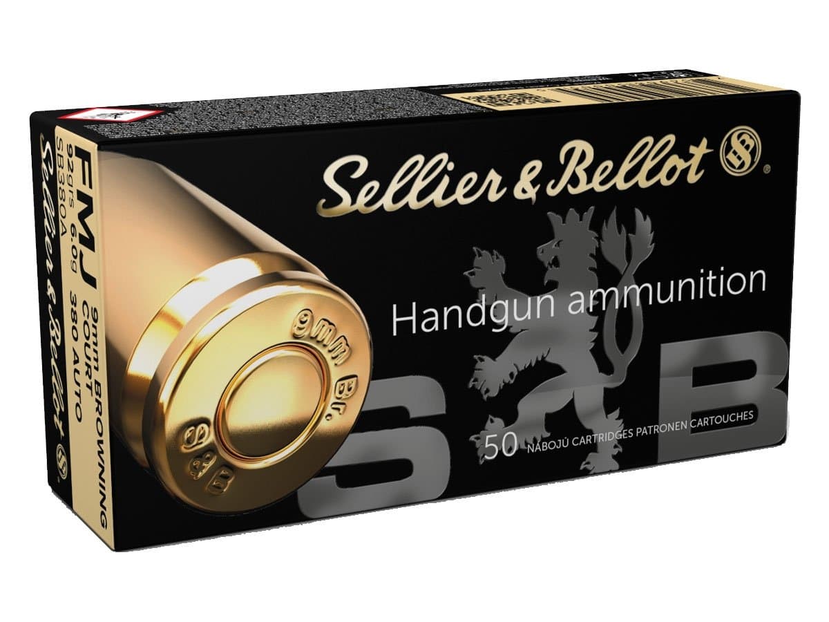 Sellier & Bellot .380 Auto Full Metal Jacket 92 Grain