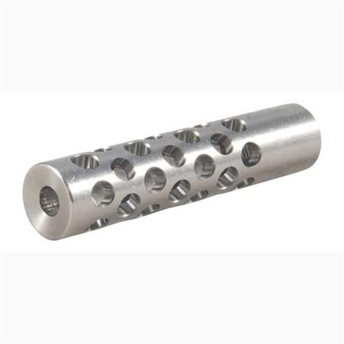 Keeno Arms Muzzle Brake 22 Caliber 7/16-28 Stainless Silver Universal .560