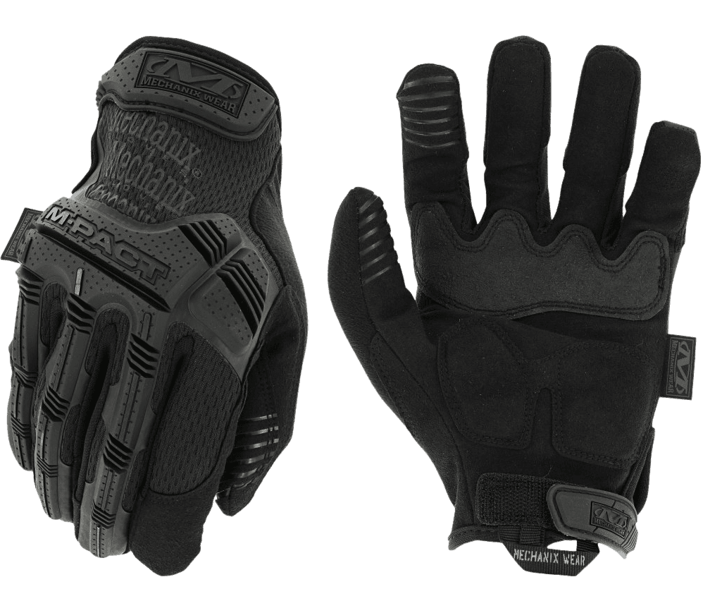 Mechanix Wear MPT-55-008 M-Pact Covert Black Synthetic Leather/Armortex Small