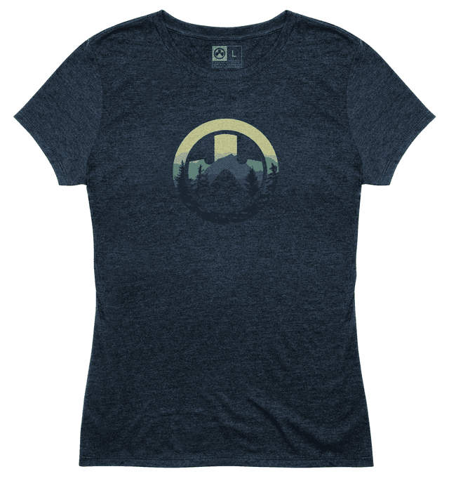 Magpul MAG1193-411-M Cascade Women's Navy Heather Cotton/Polyester Short Sleeve Medium