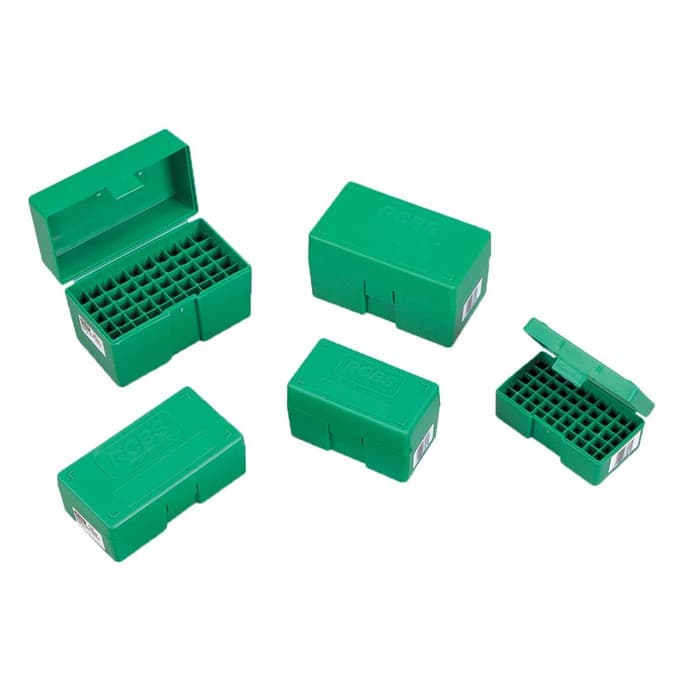 RCBS 86905 Ammo Box  for Medium Pistol Green Plastic