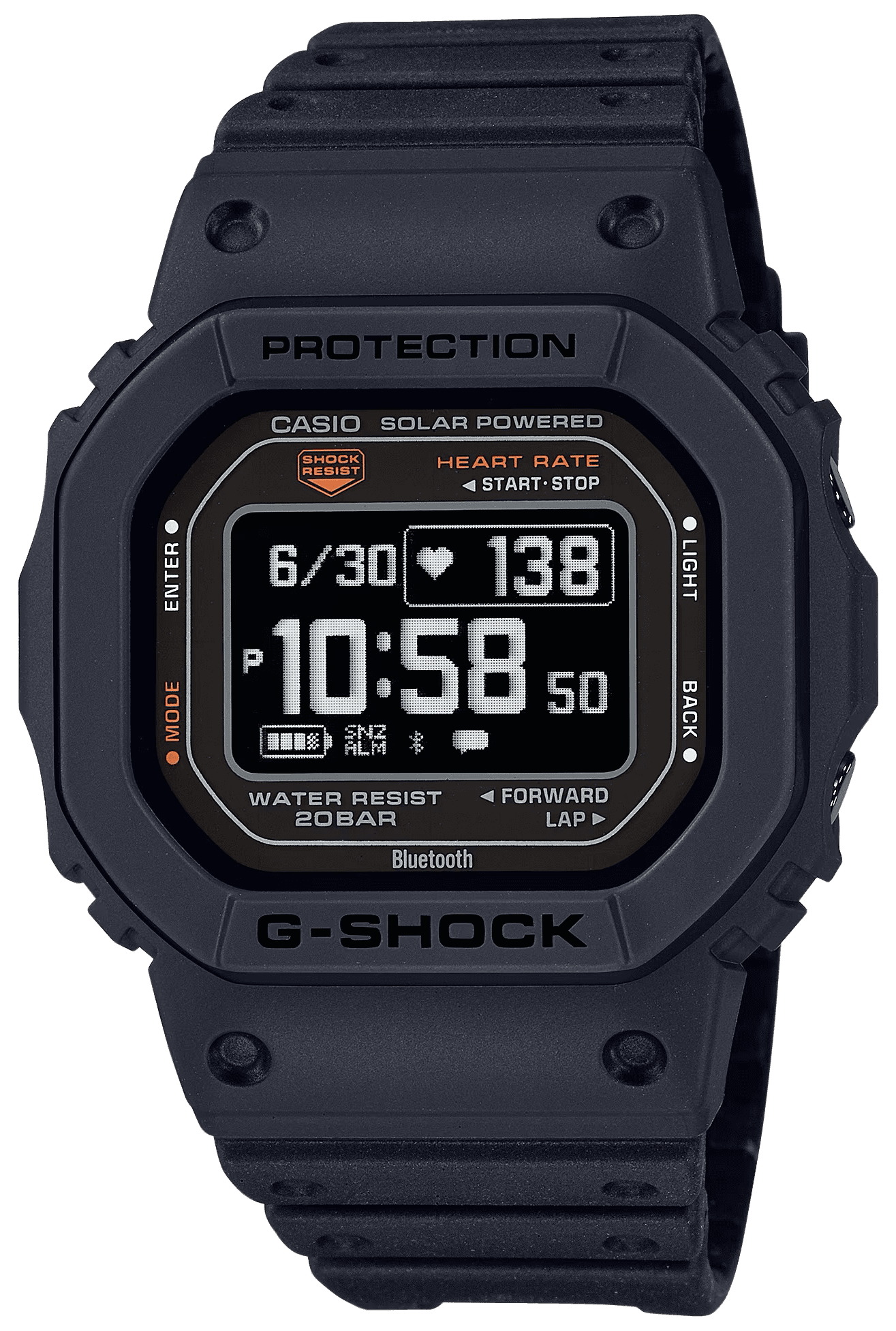 G-shock/vlc Distribution DWH56001 G-Shock Move Series Fitness Tracker Black Size 145-215mm