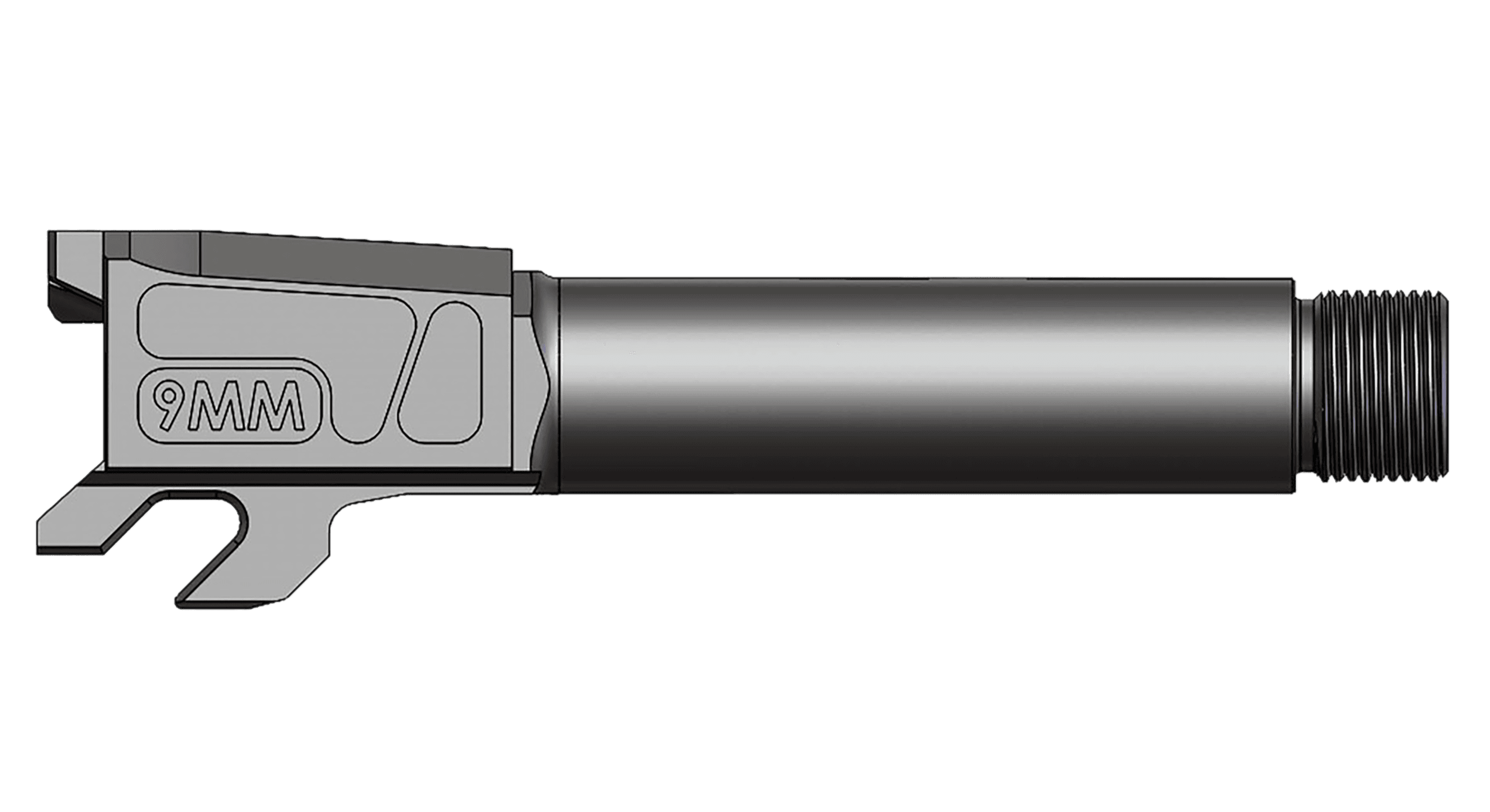 Faxon Firearms Duty 9mm Barrel MP Shield 3.1 Inch 1 to 10 Twist 4150 Steel