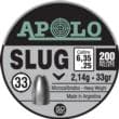 Hatsan Apolo Slug Air Rifle Pellets .25 Cal 33 gr 200/ct