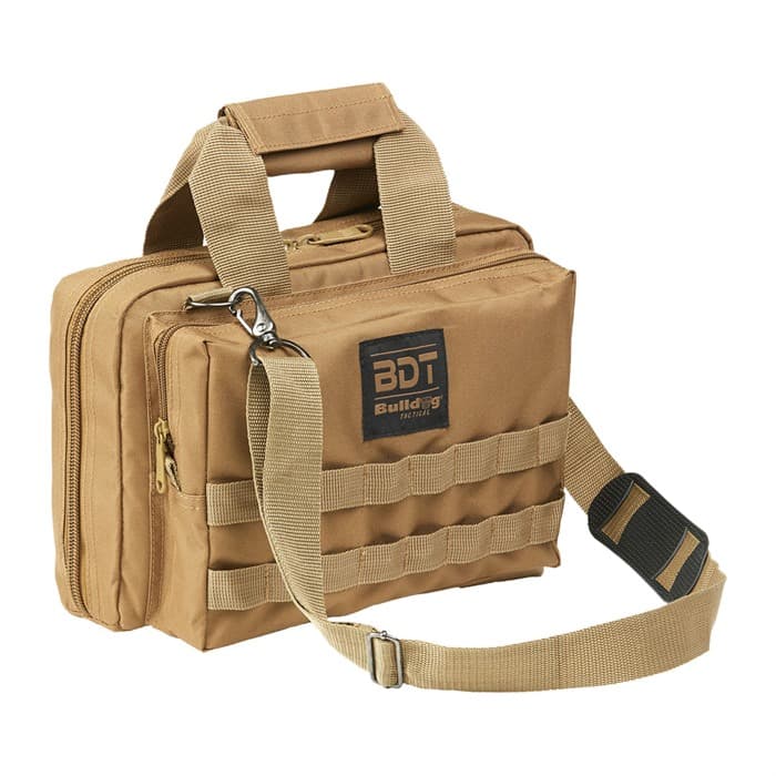 BULLDOG DLX 2 PISTOL RANGE BAG TAN