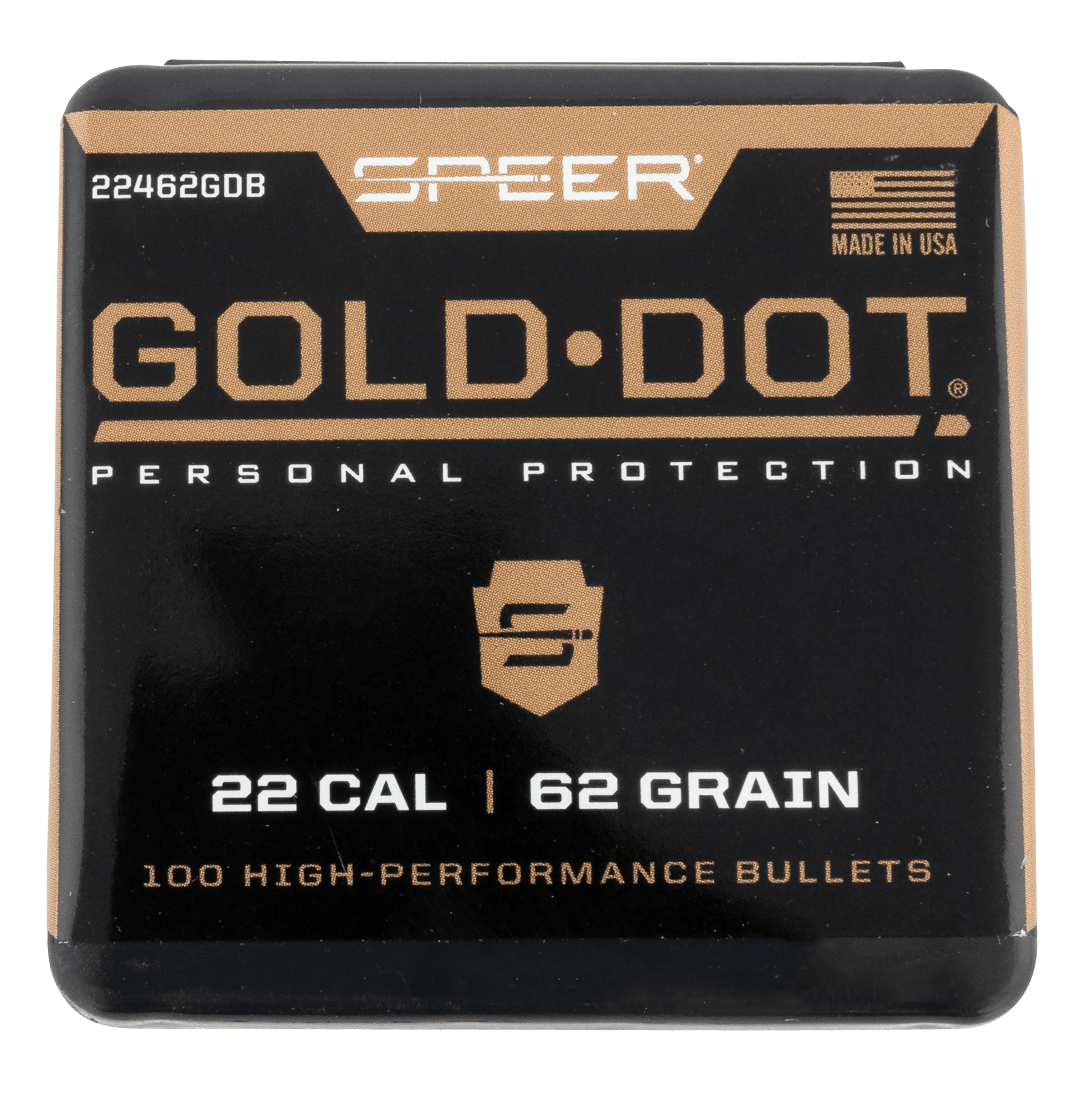 SPEER GOLD DOT BULLETS 224-62-GR 100/BX
