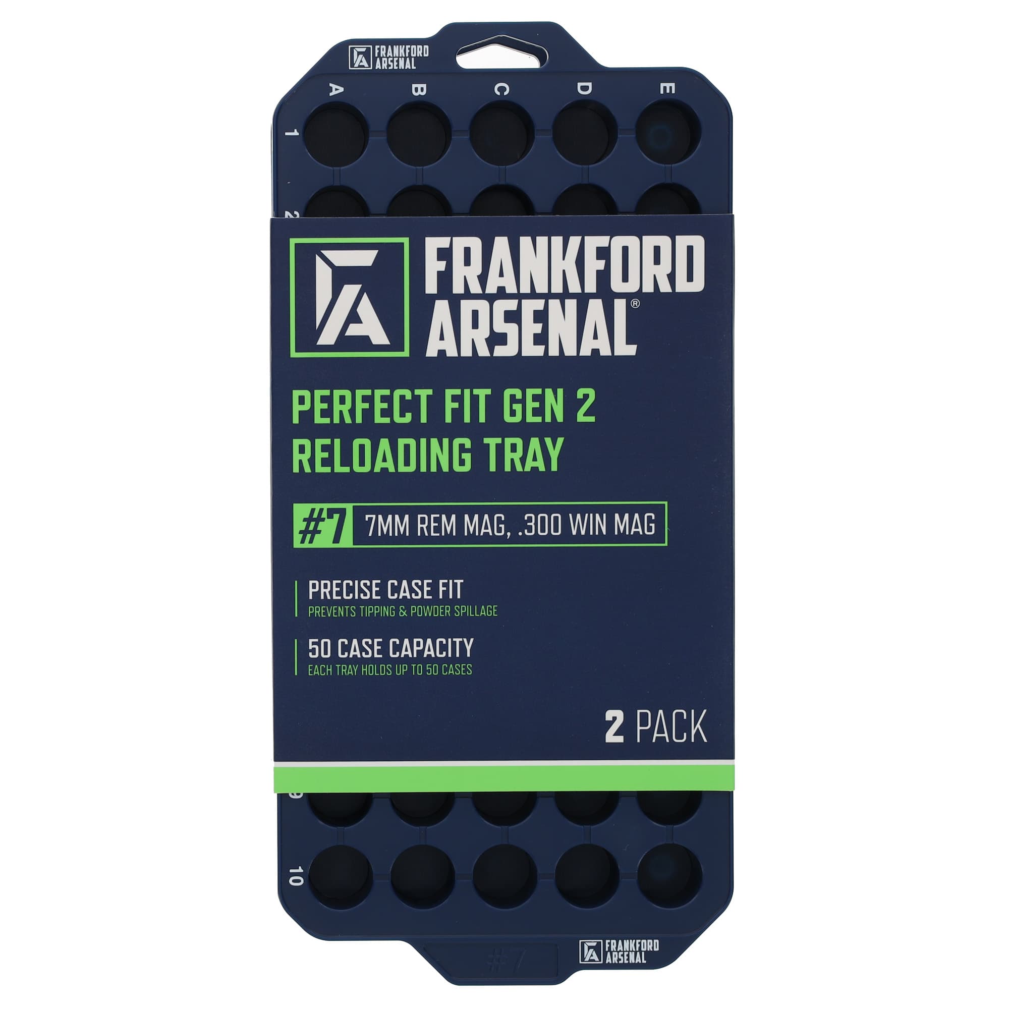 Frankford Arsenal Perfect Fit Reloading Tray #8 .338 Lapua .45-70 Gov 2/ct