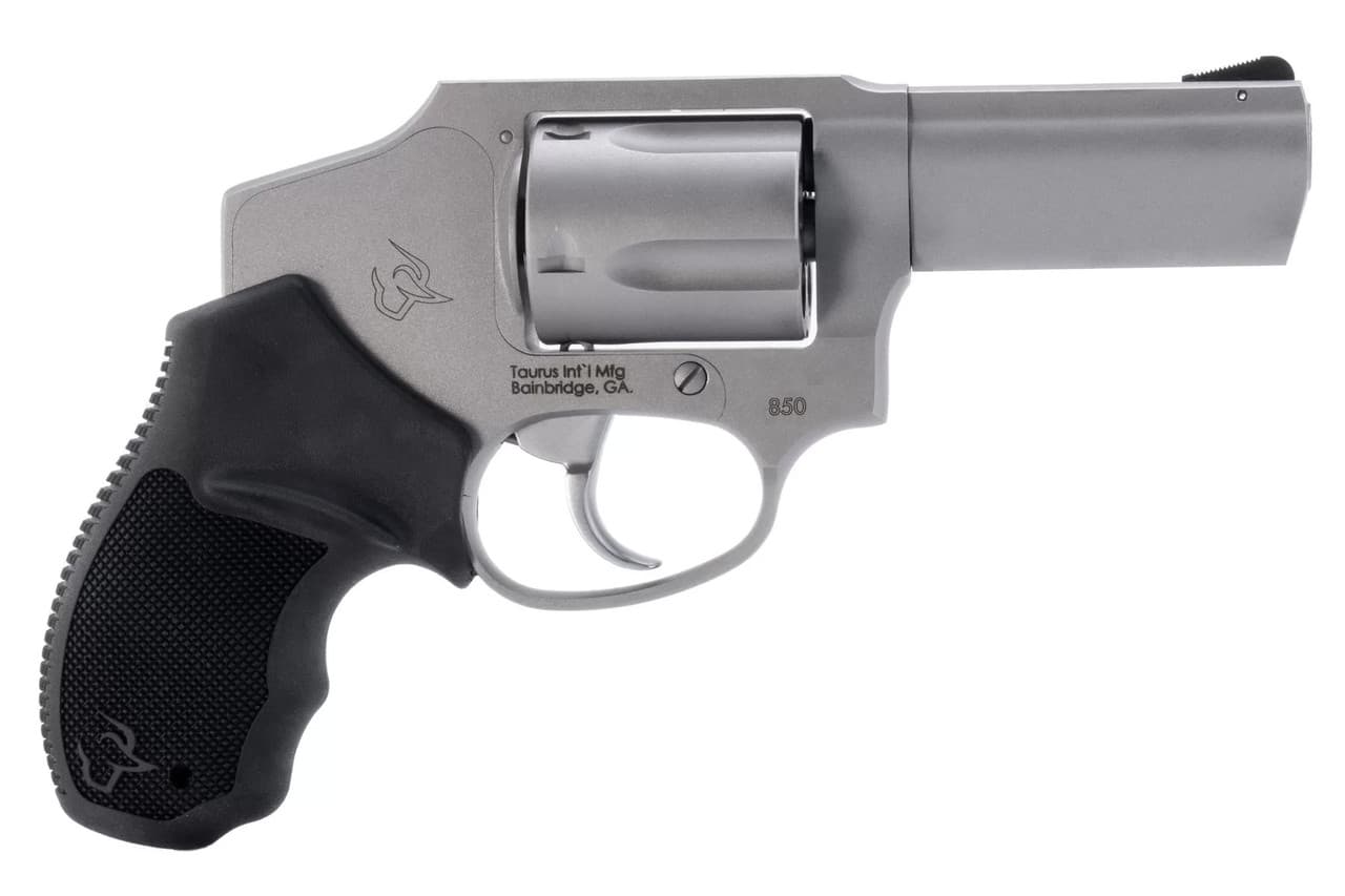 Taurus 850, .38 Special, 3 in, 5 Rounds, Matte Stainless Steel, Concealed Hammer