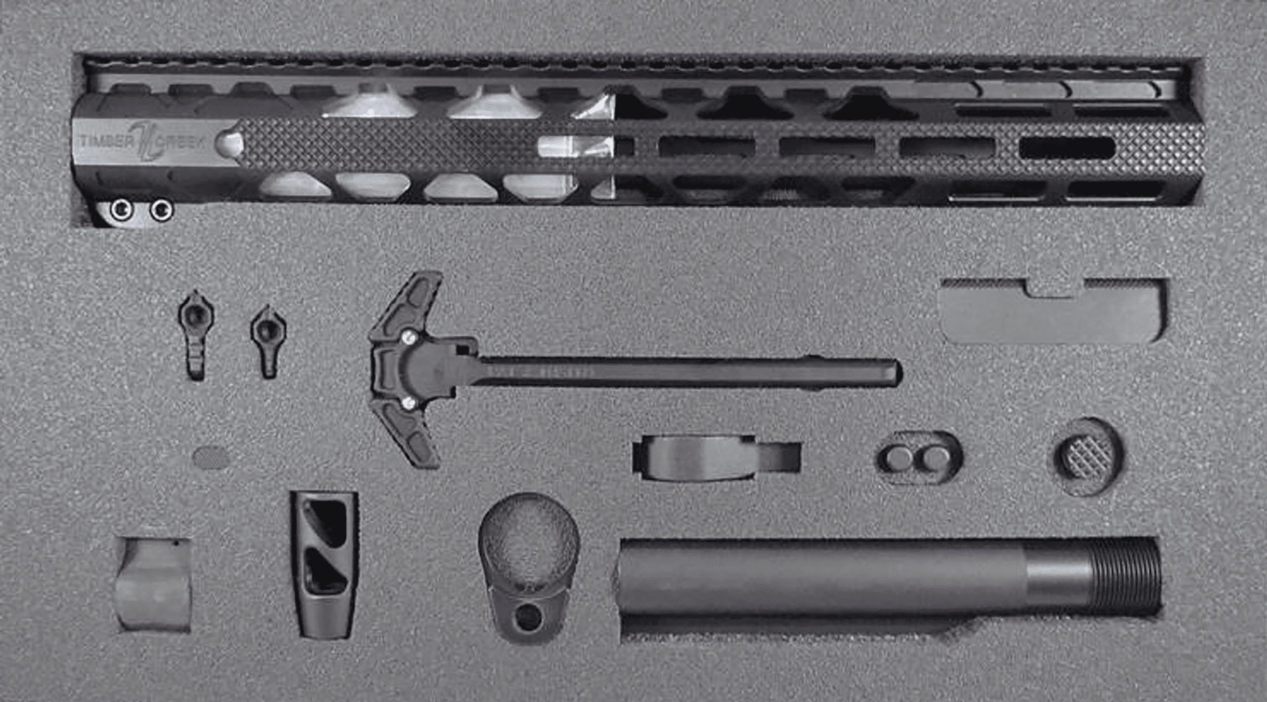 Timber Creek Outdoors Greyman Complete AR-15 Build Kit Type III Hard Coat Finish
