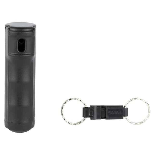Sabre Pepper Gel Spray Black with Whistle Keychain