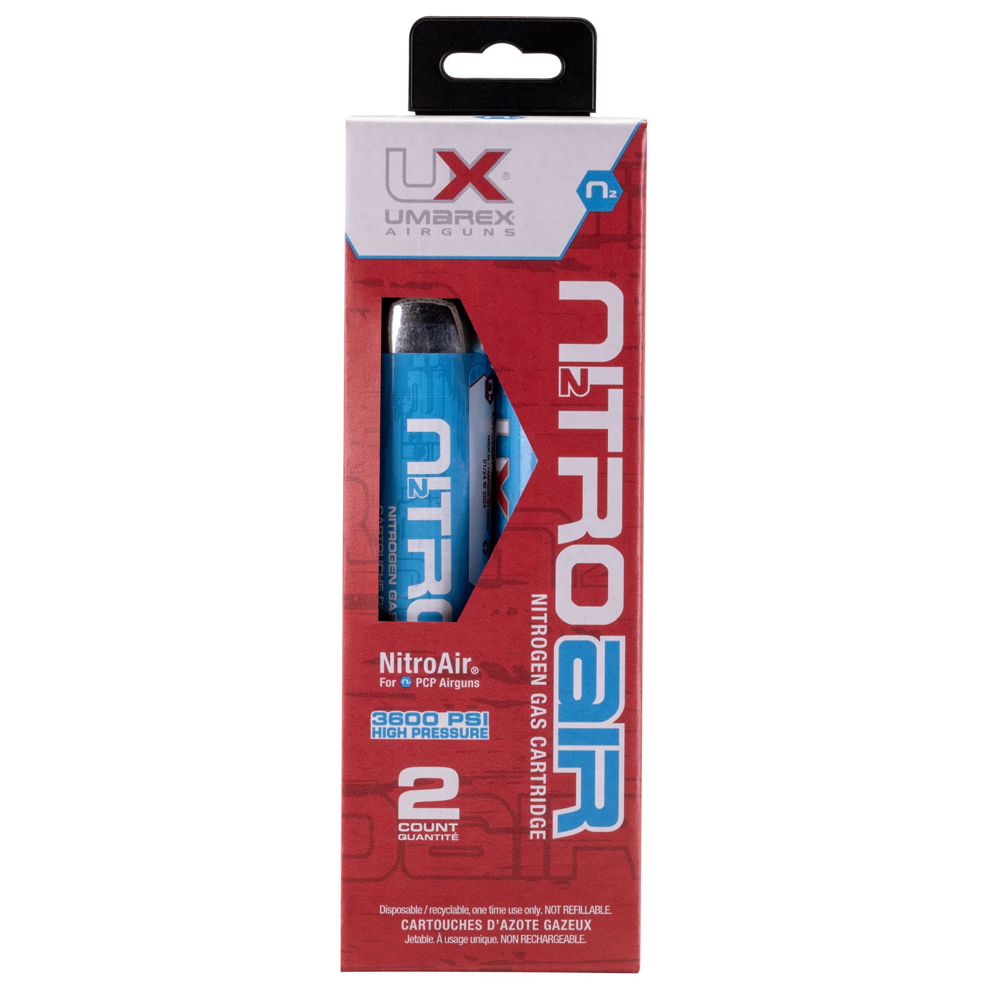 RWS/Umarex 2211382 Nitroair Prefilled Nitrogen Cartridges Umarex Komplete Rifles 2Pack