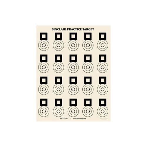 SINCLAIR BENCHREST PRACTICE TARGET (25 PACK)