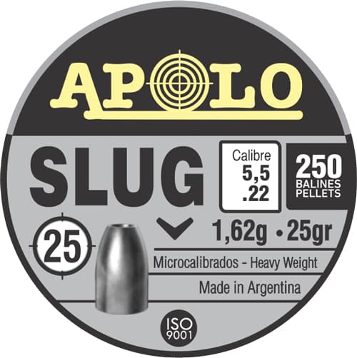 Hatsan Apolo Slug Air Rifle Pellets .22 Cal 25 gr 250/ct