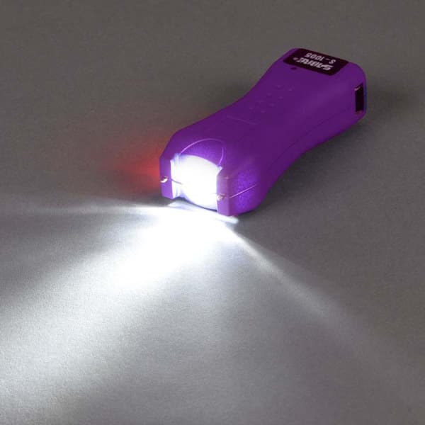 Sabre Dual Capacitor Stun Gun Purple 1.600 uC with LED Flashlight
