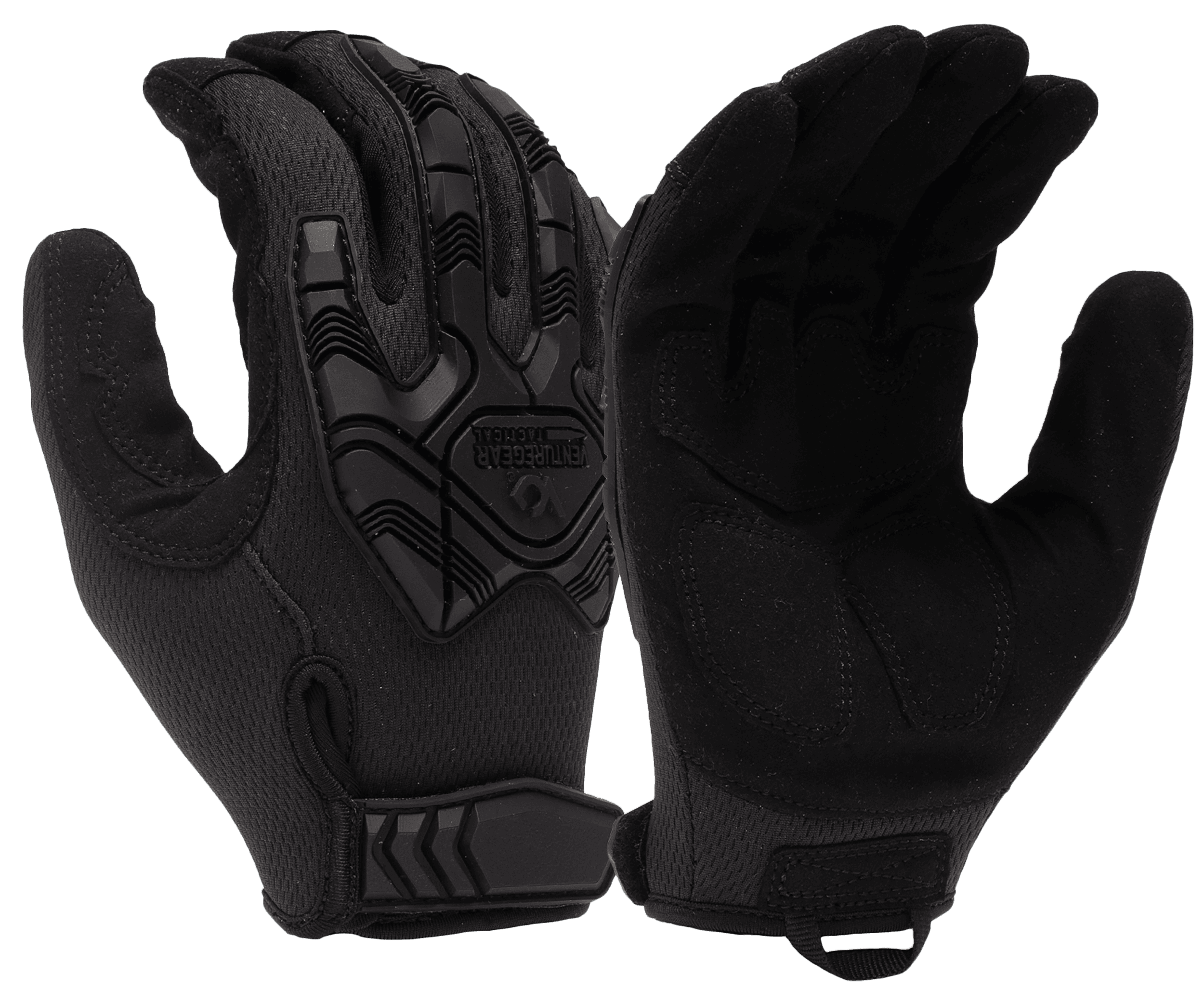 Pyramex VGTG40BX2 Impact Operator Heavy-Duty Black Synthetic Leather XXL Hook & Loop