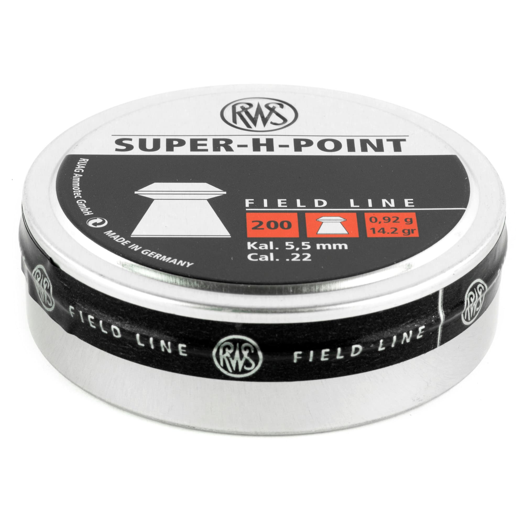 RWS Super-H-Point Field Line .22 Pellets 200 ct.