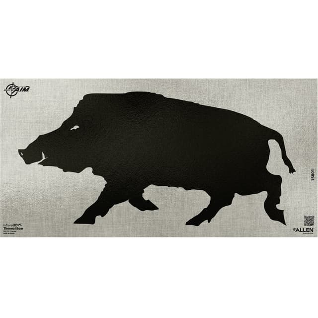 EZ-Aim 15801 Boar Adhesive Thermal ID Paper 24" x 12" Black/Gray