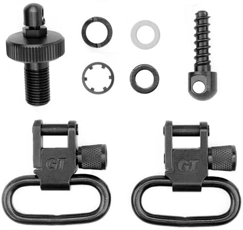 Grovtec Shotgun Locking Swivel Set for Mossberg 500 20 ga Black