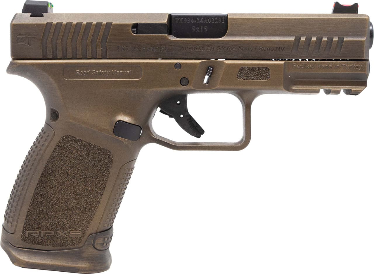 Gforce Arms GFRPX3C9BNZ Exodus 9mm Luger 4.02" 15rd Bronze Cerakote